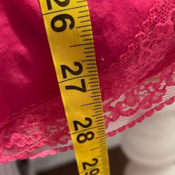 y2k dex hot pink button up lace mesh tank top mini dress vintage coquette barbie - Picture 7 of 7